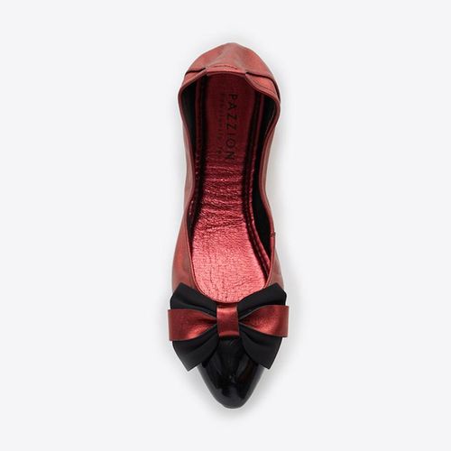 Giày Bệt Nữ Pazzion 3869-2 - DEEP RED - Màu Đỏ Size 35-2